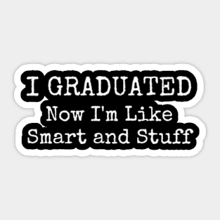 Funny College High School Graduation Gifts Senior 2024 Sticker